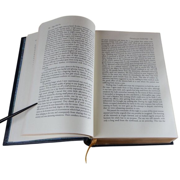 Complete Works of Edgar Allan Poe HC 1997 Tally Hall Gold Edges Ribbon Bookmark - Picture 12 of 14